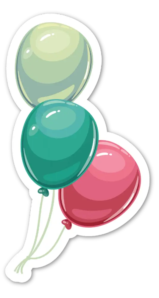 Balloons sticker